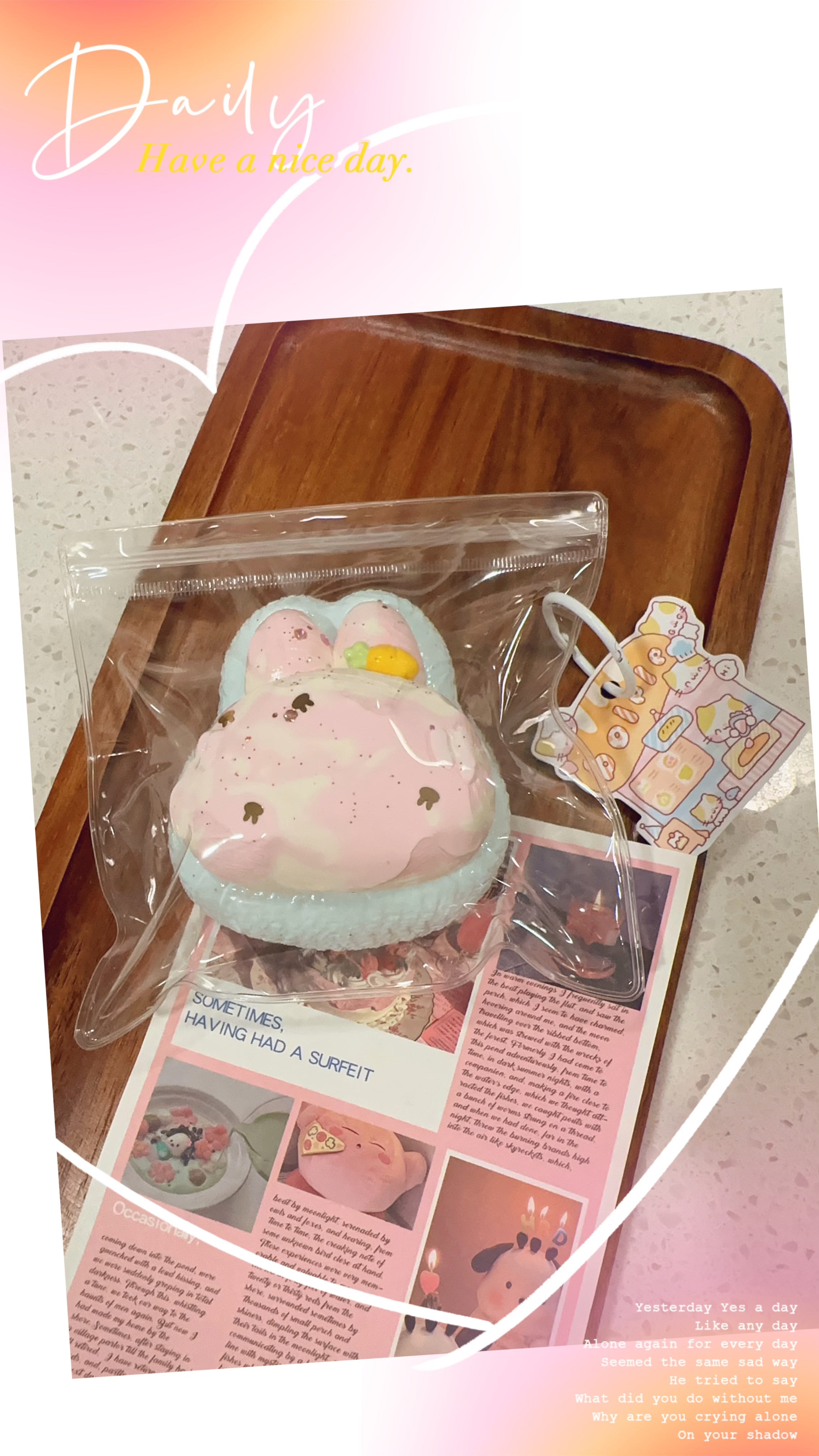 Blue & Pink Bunny