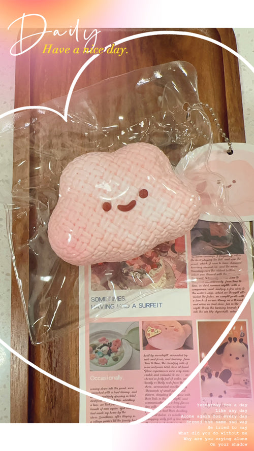 a Pink Knit Cloud