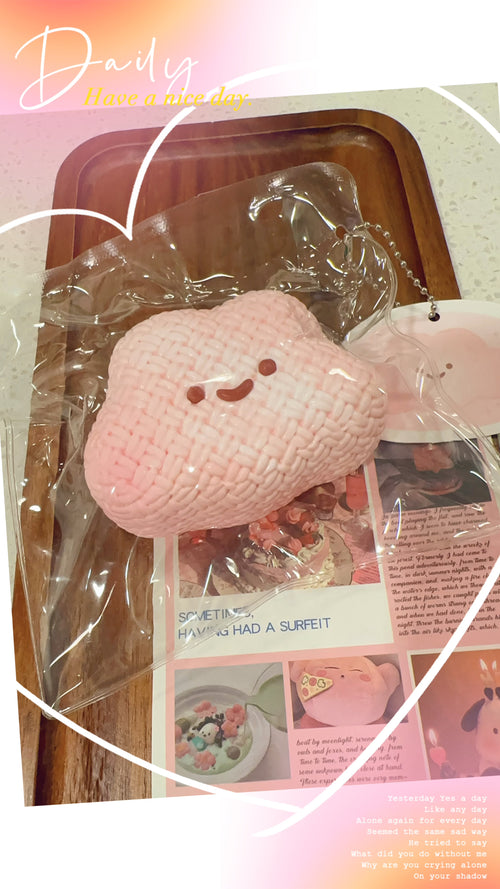 a Pink Knit Cloud